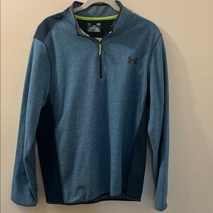 Under Armour Teal Heather 1/4 Zip Performance Pullover